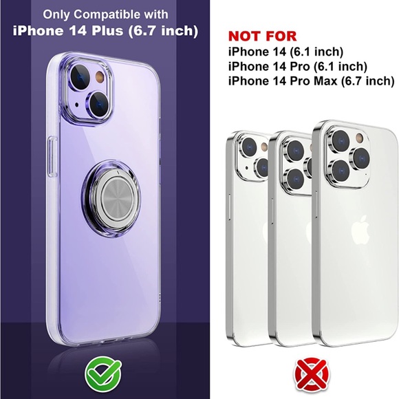 iPhone 14 Plus Transparent Case & Glass Set - Picture 2 of 5